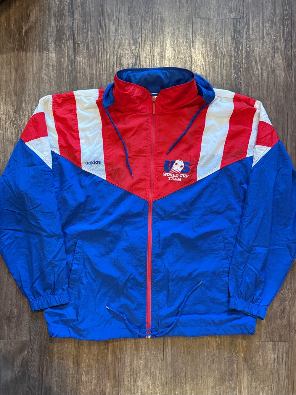 vintage Adidas USA World Cup Team shell jacket men’s large 1994